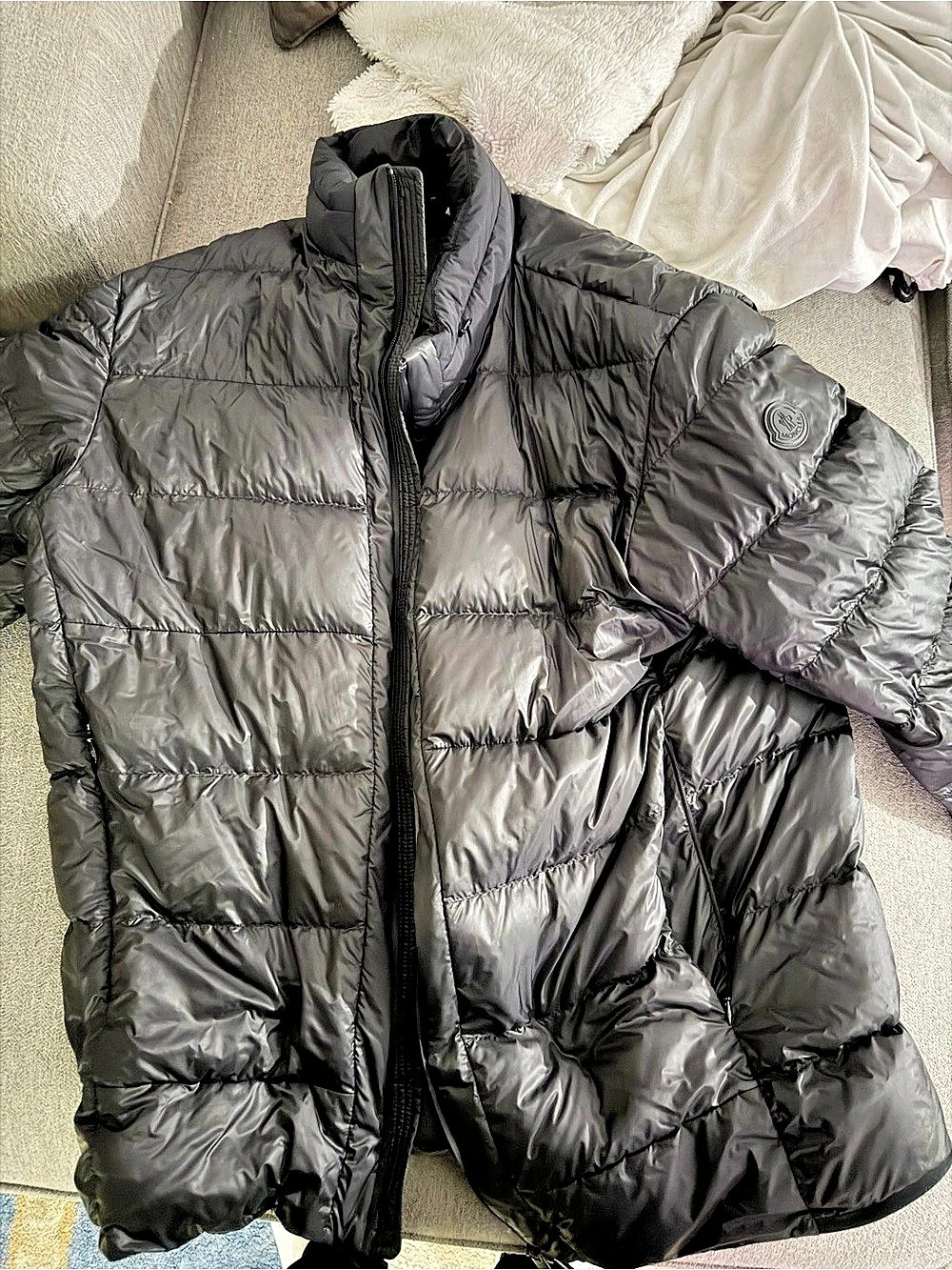 Moncler Black Puffer Jacket Like New